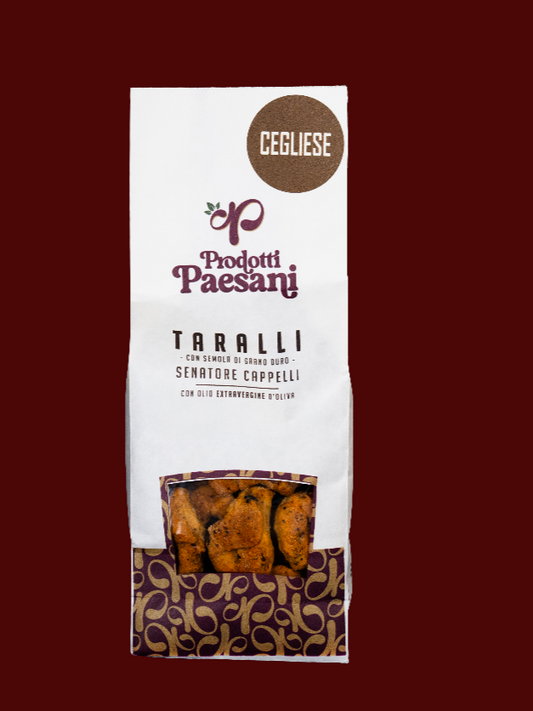 Taralli Cegliesi (pomodoro, cipolla, pepe, uva sultanina)